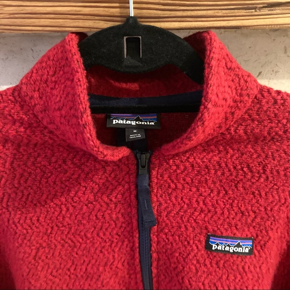 Patagonia Woolyester Fleece Pullover Red Medium - Picture 3 of 10
